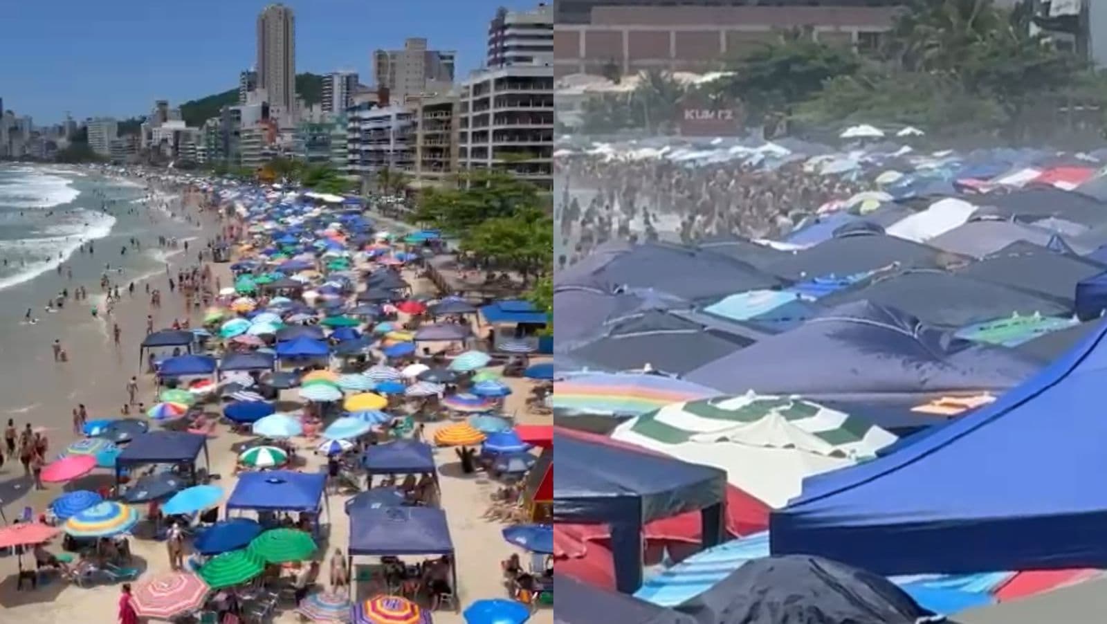 “Desceram”: Turistas lotam a Meia Praia na última sexta-feira do ano em Itapema