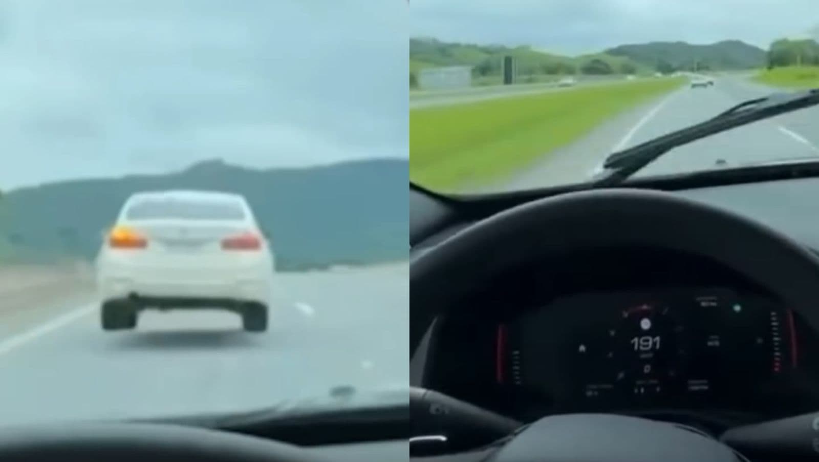 Influencers gravam vídeo a mais de 190 km/h em rodovia de Santa Catarina