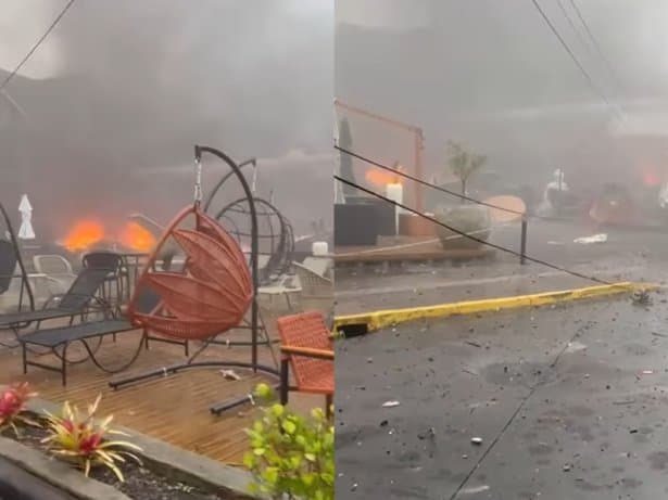“Tragédia”: Avião de pequeno porte cai e pega fogo no Centro de Gramado