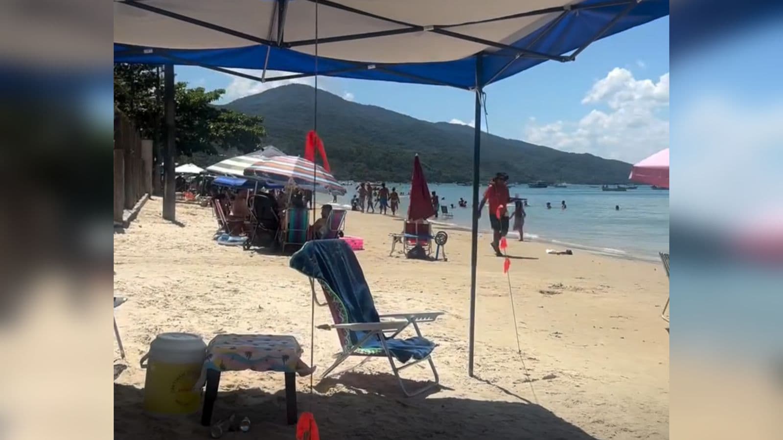 Turista se impressiona com segurança em praia de SC e vídeo viraliza nas redes sociais