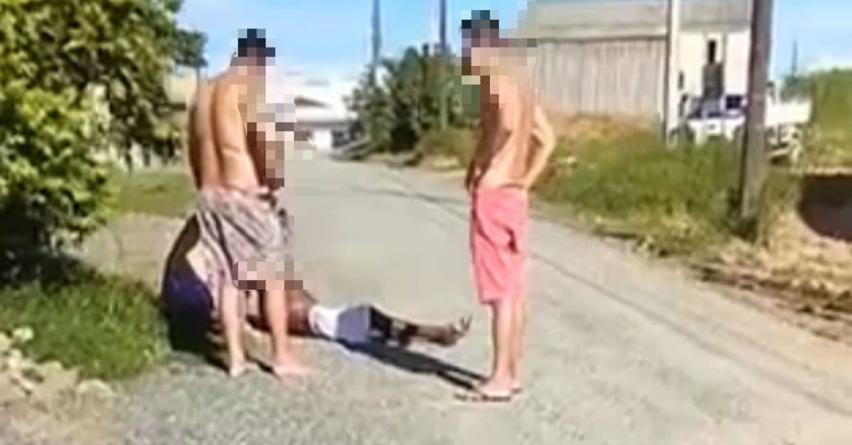 “Pego no flagra”: Ladrão leva surra de moradores em SC após onda de furtos