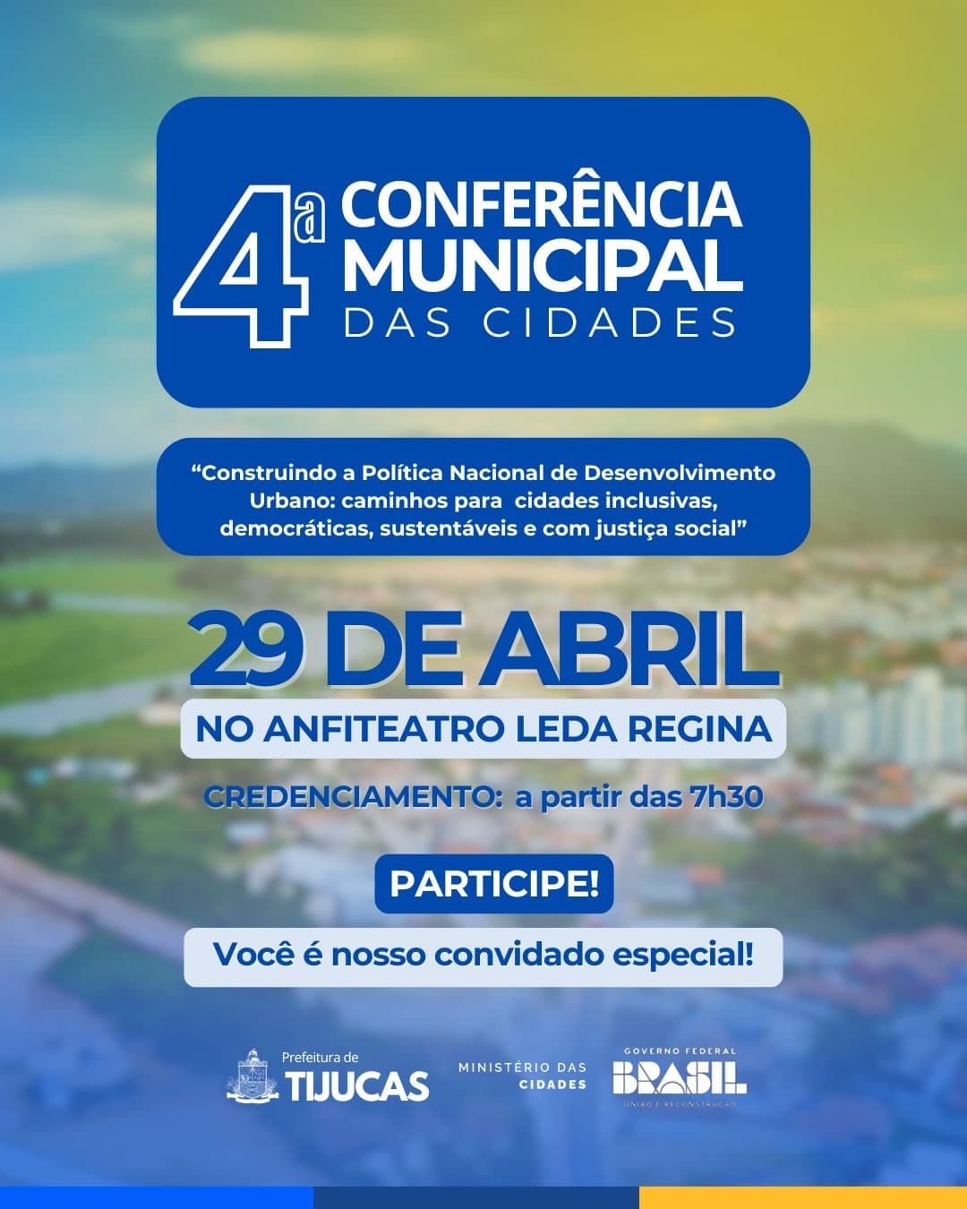 População de Tijucas é convidada a participar da 4ª Conferência Municipal das Cidades