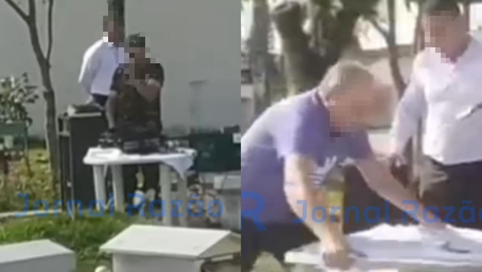 “Salvação é o car…”: homem se irrita e ataca pastores que pregavam ao ar-livre em SC