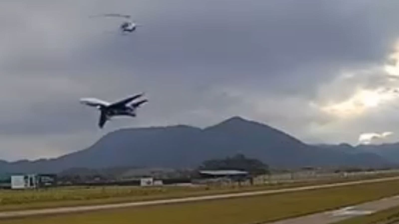 Jato e helicóptero quase colidem em Porto Belo? Vídeo gera polêmica em SC