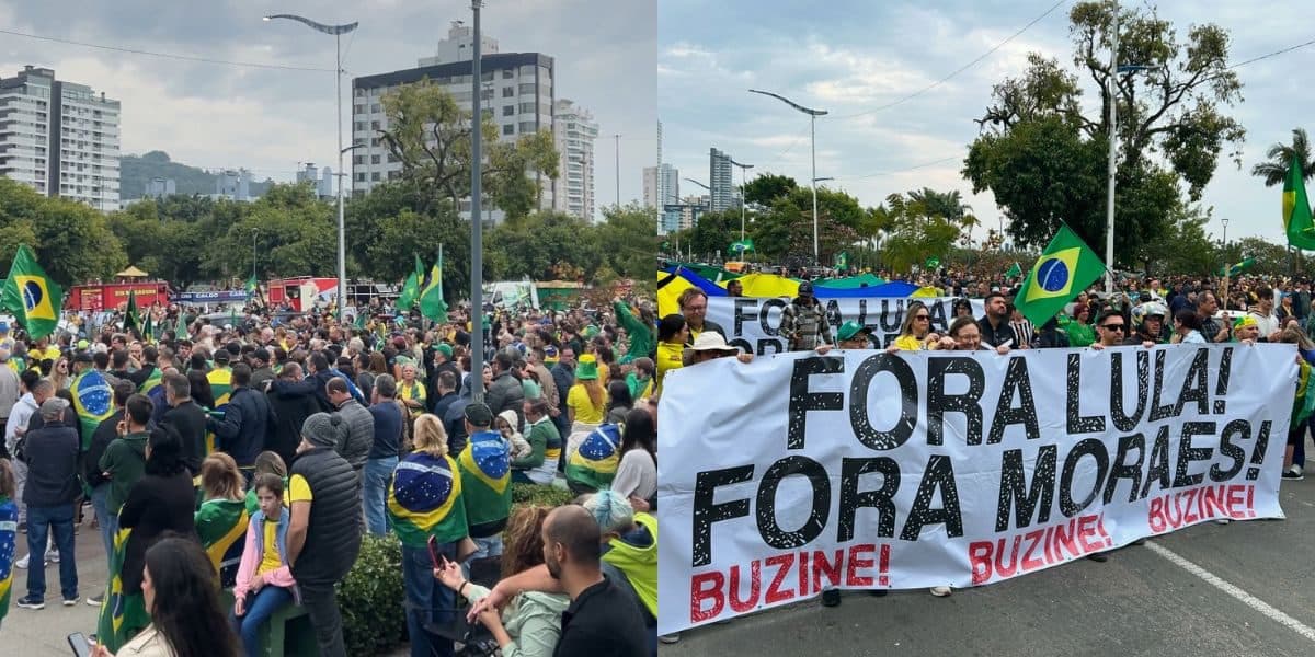Prefeito de Itajaí lidera protesto contra Lula e STF: “momento histórico”