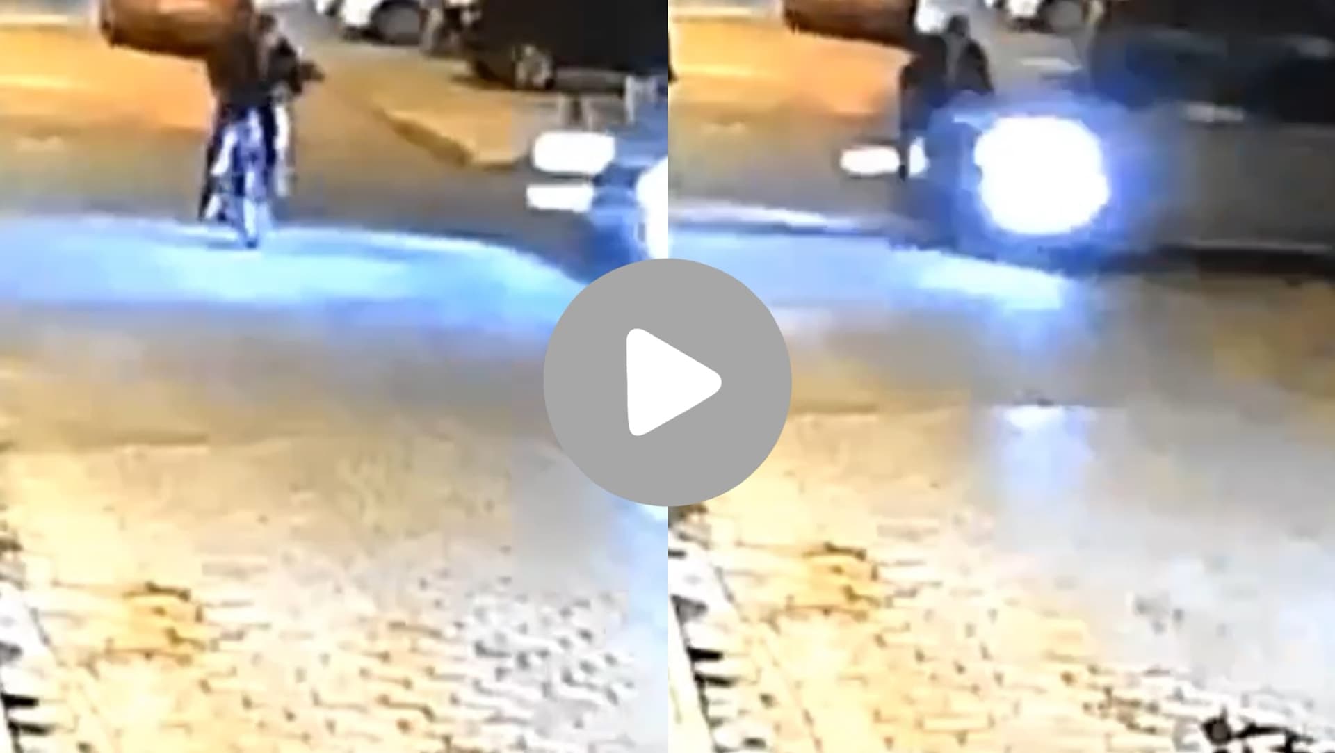 TIJUCAS: Vídeo mostra momento exato em que idoso é violentamente atingido por carro