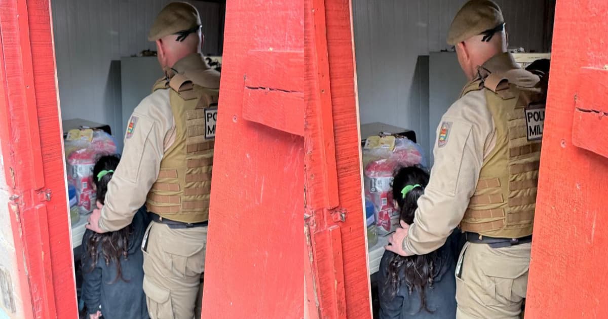 “Iogurte com bolacha e um sorriso”: PM descobre realidade desesperadora após prisão por violência doméstica em SC