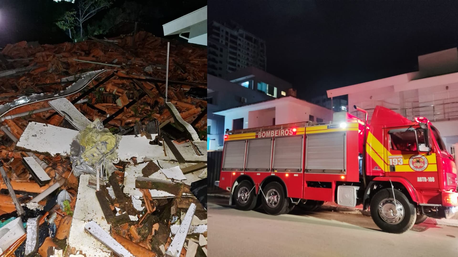 Incêndio atinge casa abandonada no Balneário Perequê, em Porto Belo