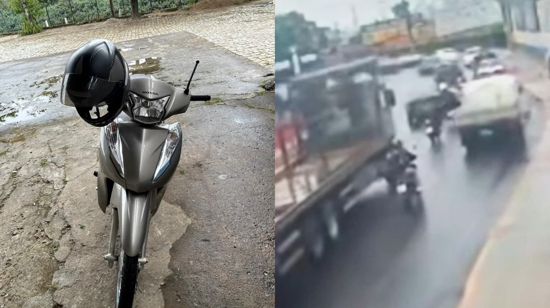 VÍDEO: Motociclista tenta passar entre caminhões, cai e morre na hora em Camboriú
