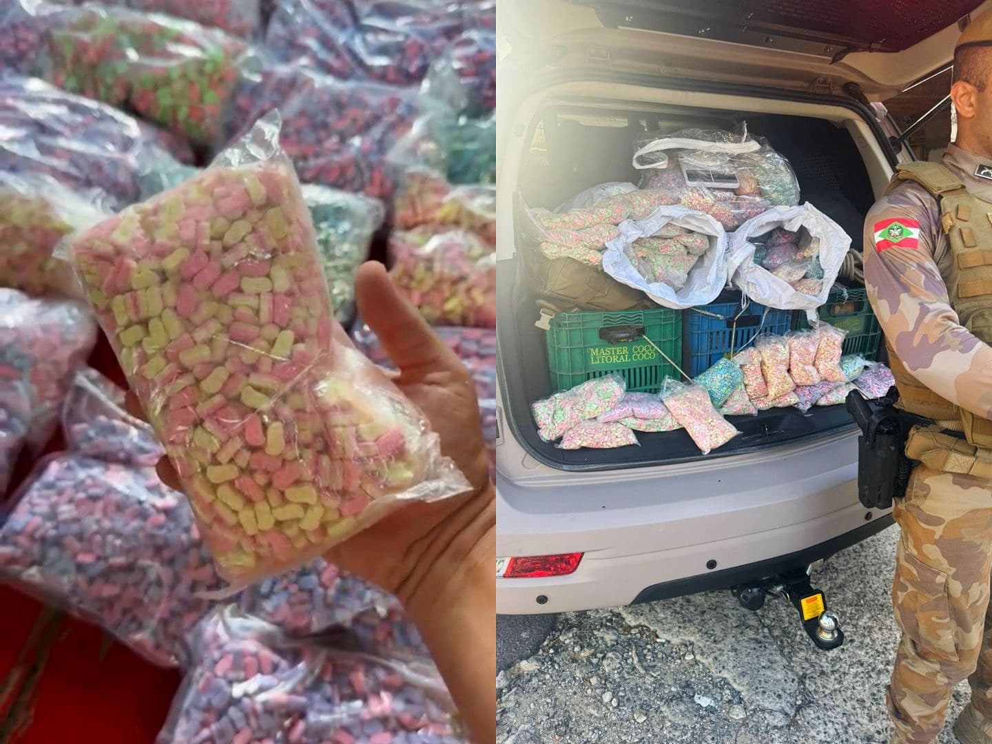 “Acabou a balinha”: PMSC prende traficante com 120 mil comprimidos de ecstasy em Camboriú