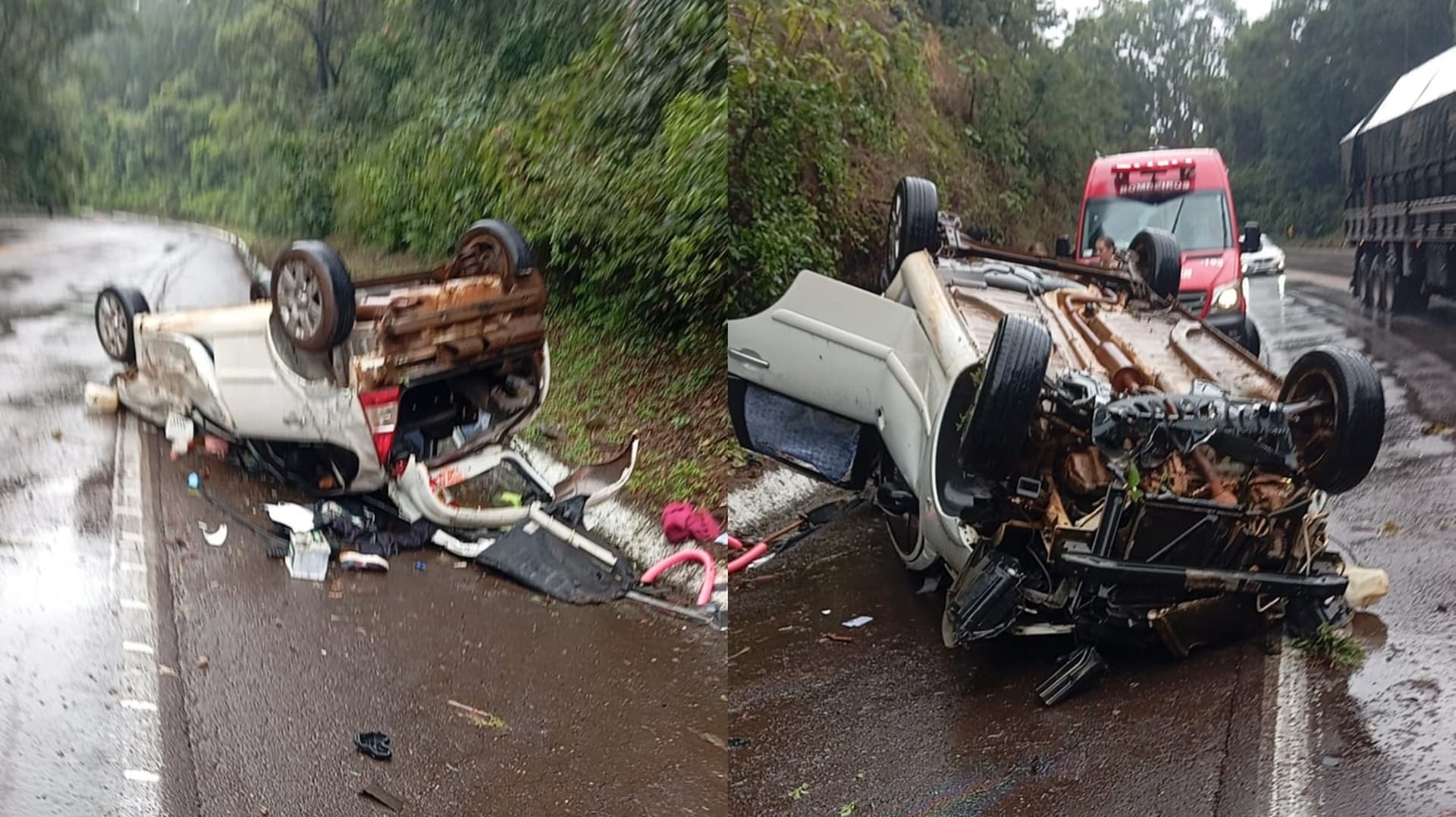 Jovem de 18 anos morre após capotamento na BR-153 entre Irani e Concórdia