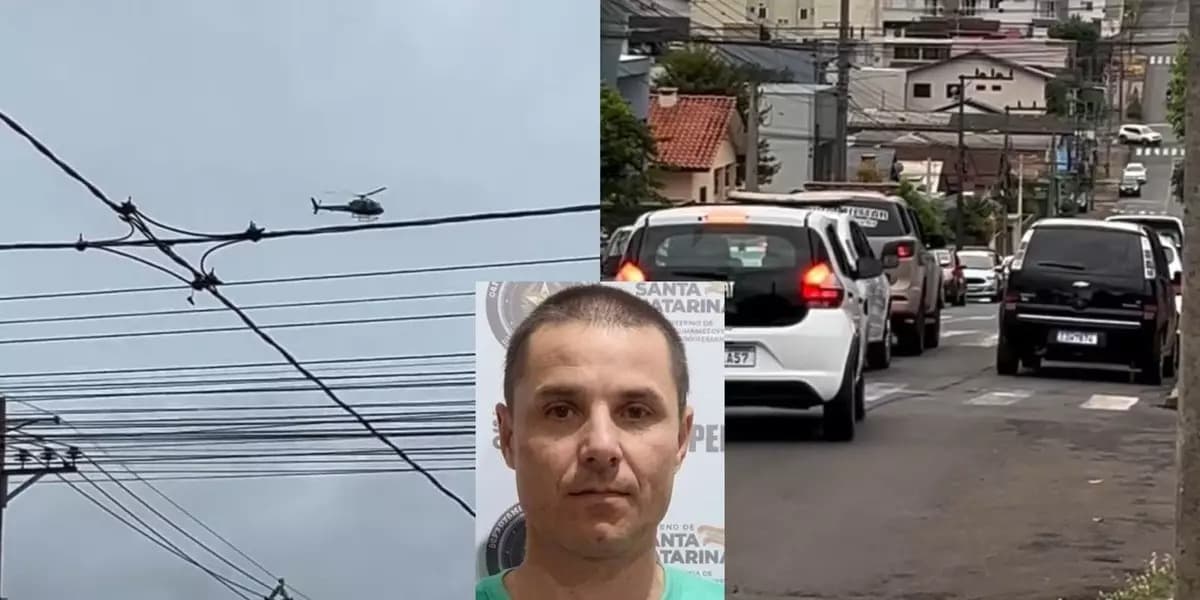 “Nem helicóptero achou, mas o crime entregou”: foragido do presídio de Chapecó é recapturado após assalto