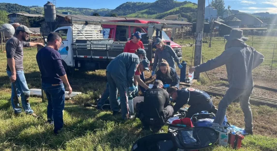Descarga elétrica mata jovem de 20 anos em área rural de Santa Catarina
