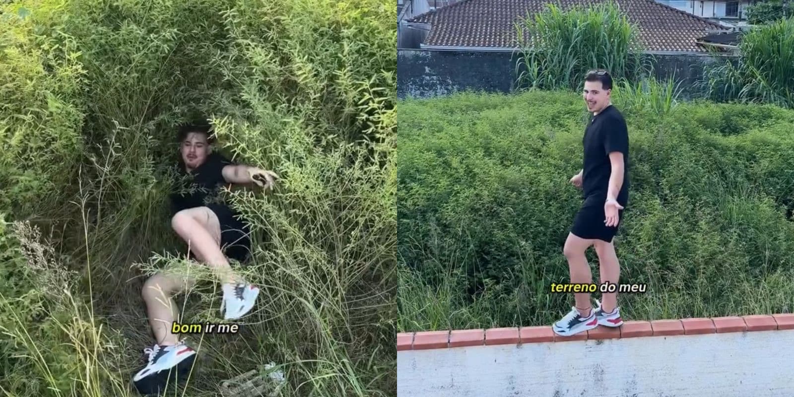 Cansado de reclamar, vizinho faz vídeo para expor matagal em terreno baldio em SC e viraliza nas redes