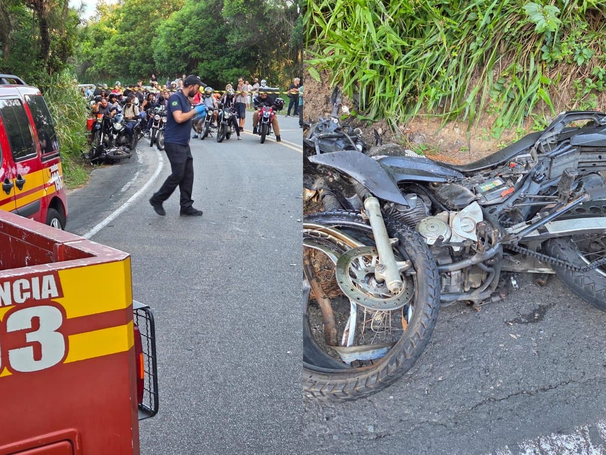 Moto bate de frente com carro, mata mulher e deixa condutor em estado gravíssimo em Florianópolis