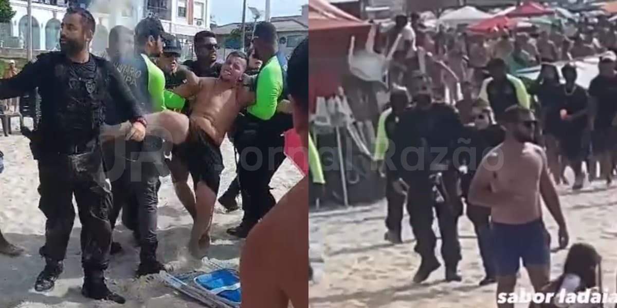 Guardas são atacados durante fiscalização a carrinhos irregulares em praia de Florianópolis