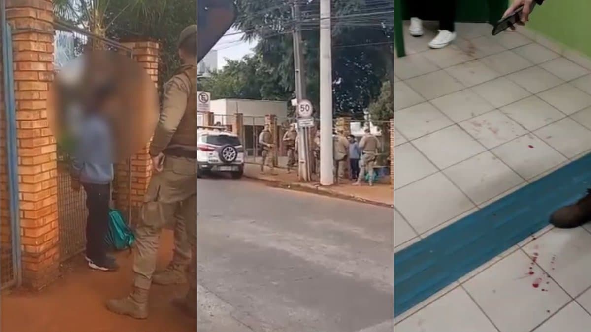 URGENTE: Aluno é esfaqueado em escola de Chapecó e mobiliza resgate com helicóptero