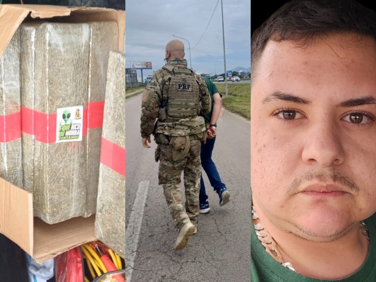 Perseguição em Tijucas termina com prisão de suspeito de tráfico com 11 kg de maconha