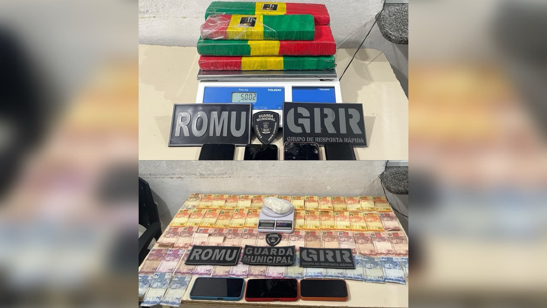 Guarda Municipal de Itapema divulga balanço com prisões e apreensão de drogas