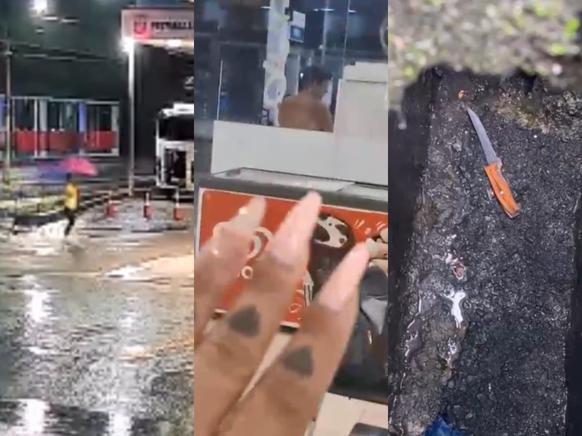 Vídeo mostra homem armado com faca perseguindo mulheres em Brusque: “tô tremendo!”