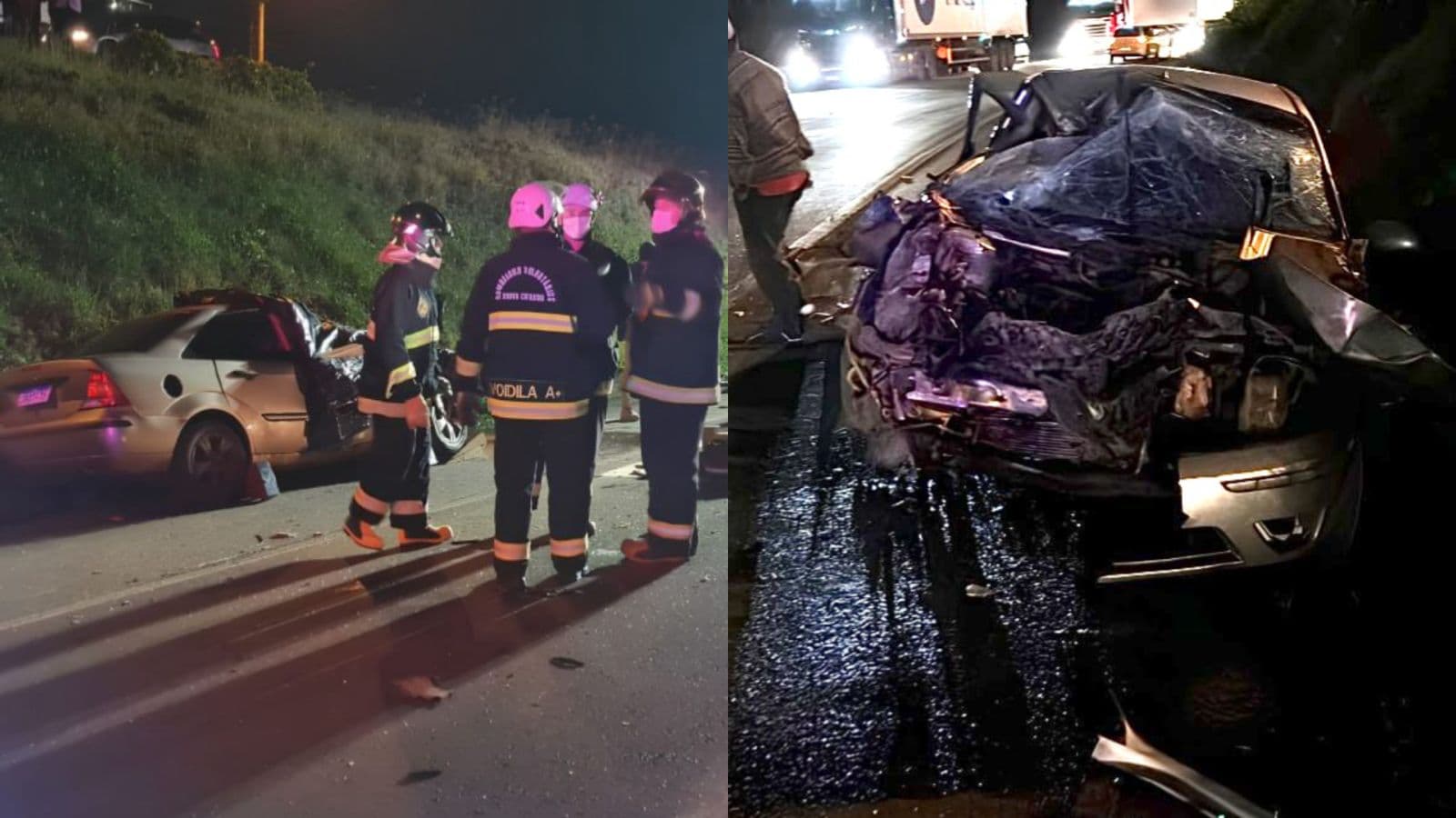 Colisão entre carro e carreta destroi veículo e mata motorista na BR-153, em SC