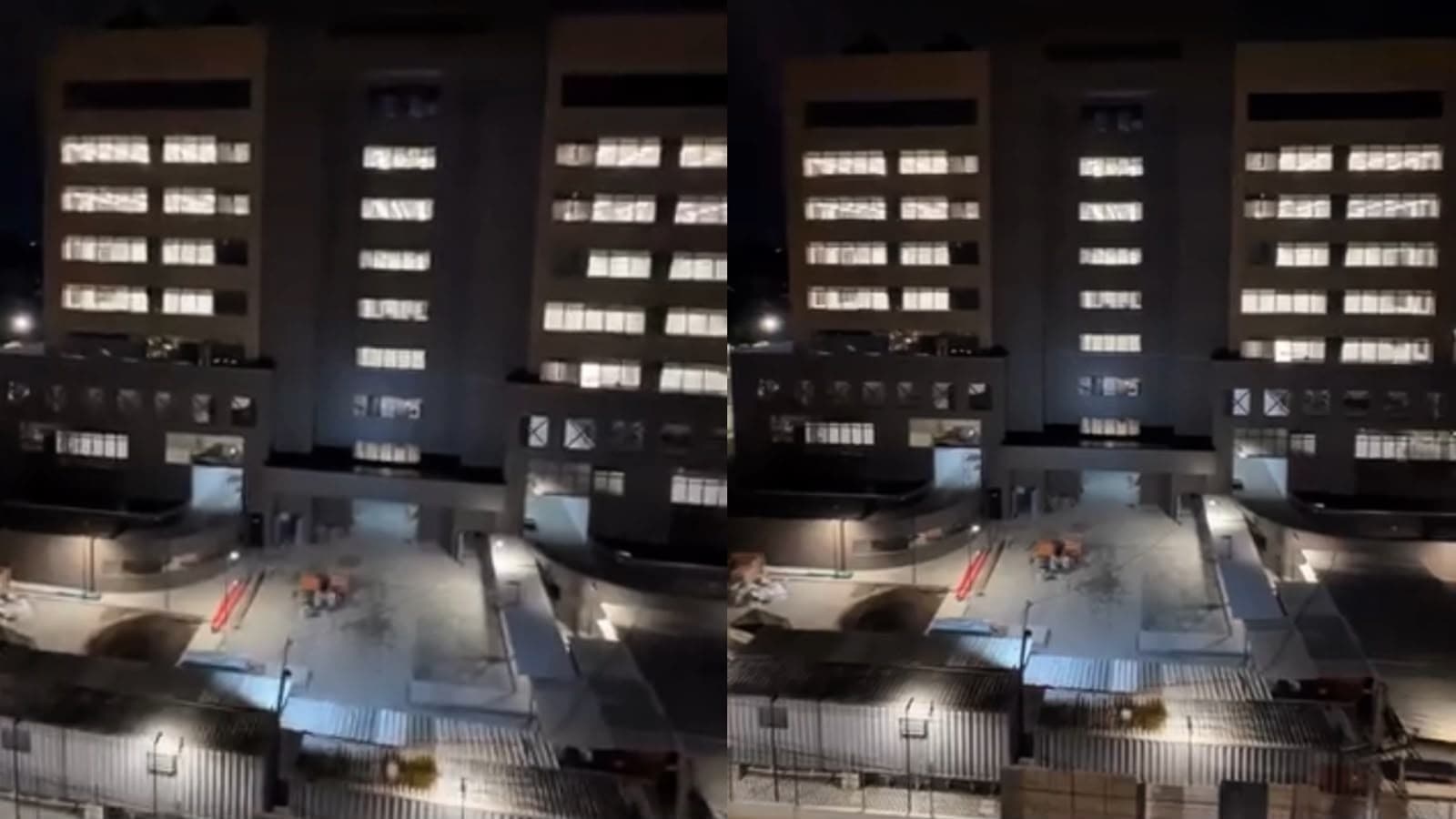 “Quem paga essa conta?”: morador questiona luzes acesas em prédio em obras da Justiça Federal em Blumenau