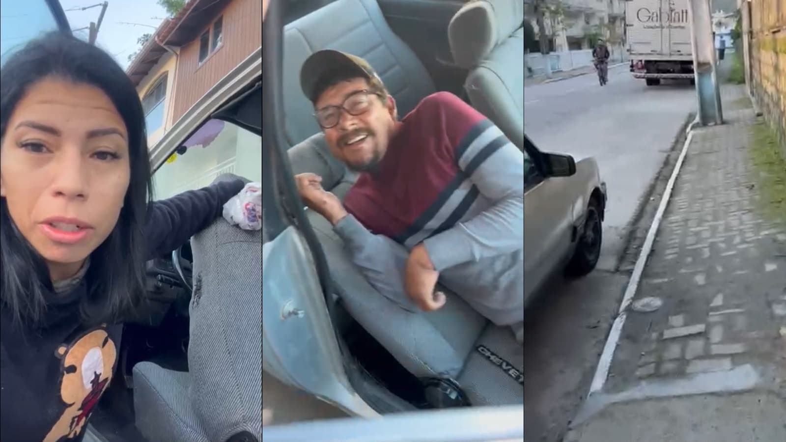 Morador de rua invade carro em Itapema e transforma em banheiro: “pensa no ódio”