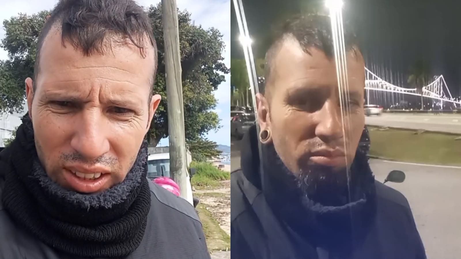 Motoboy desiste de SC e diz que só tomou “chicotada” em Florianópolis: “Porto Alegre é bem melhor”