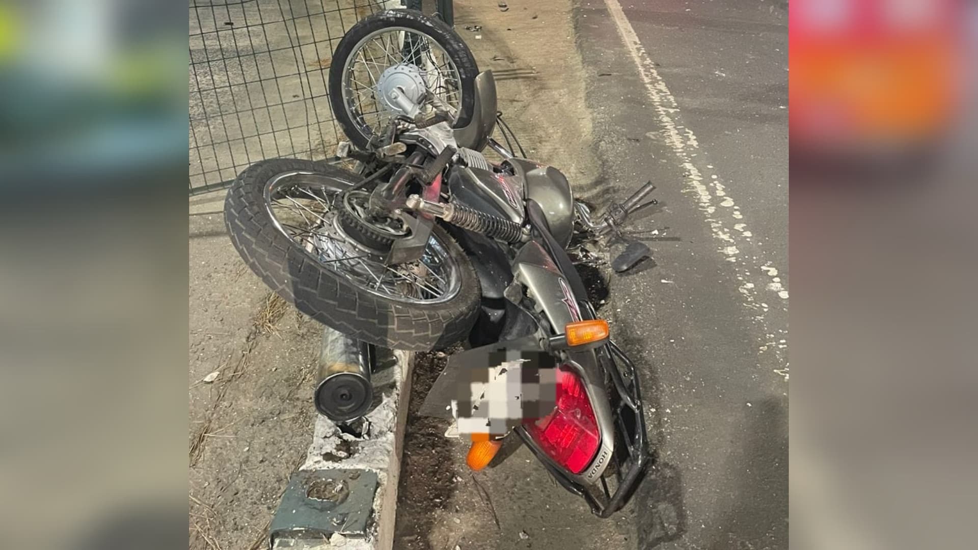 Motociclista sofre fratura exposta após perder controle da moto em Criciúma