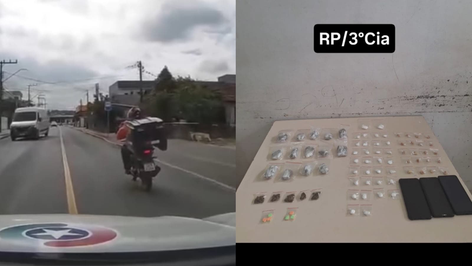 “Daí cai, ah, era trabalhador”: PM narra perseguição a motociclista e empolgação viraliza em SC