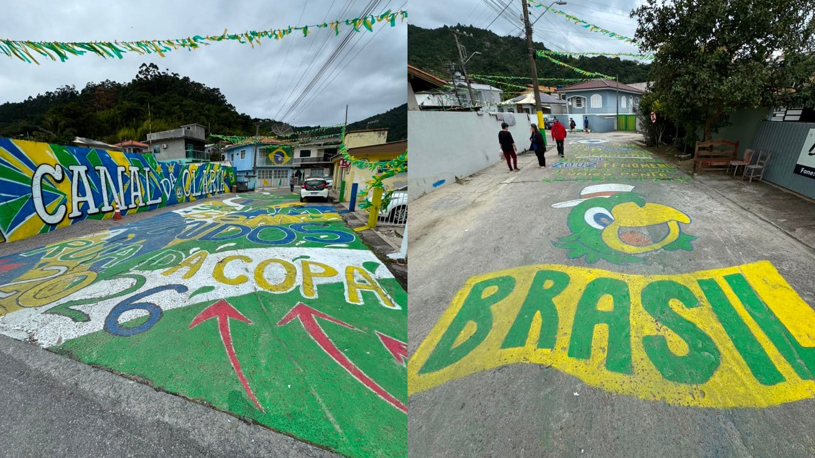 Moradores transformam canal em “Rua da Copa” e resgatam tradição em Governador Celso Ramos