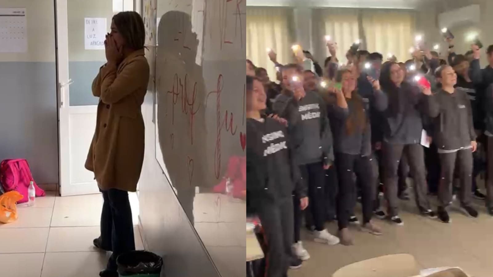Alunos em SC fazem surpresa para professora no dia do aniversário e vídeo emocionante viraliza