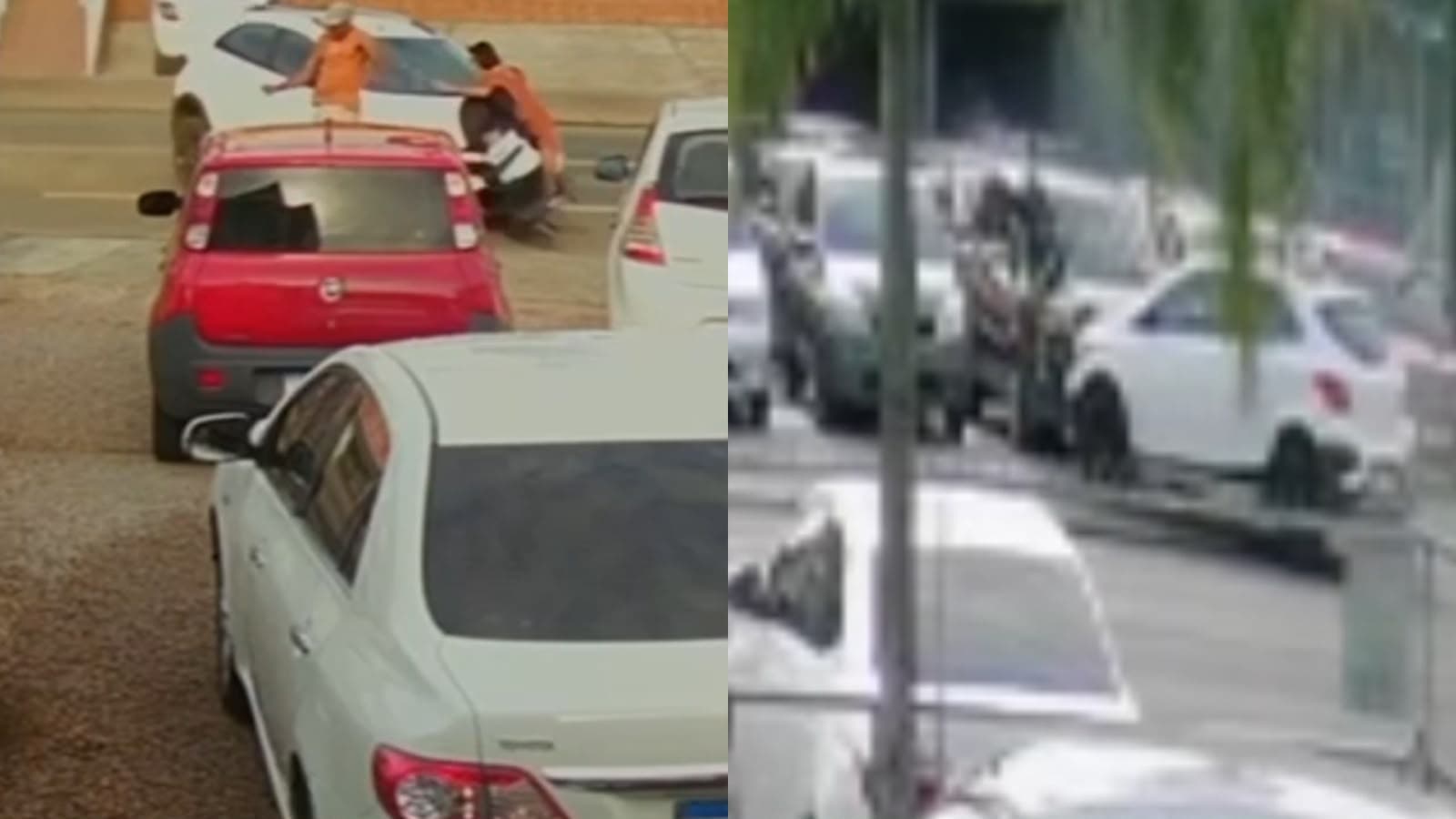 “No lugar errado, na hora errada”: câmeras flagram carro atropelando mãe com carrinho de bebê em SC