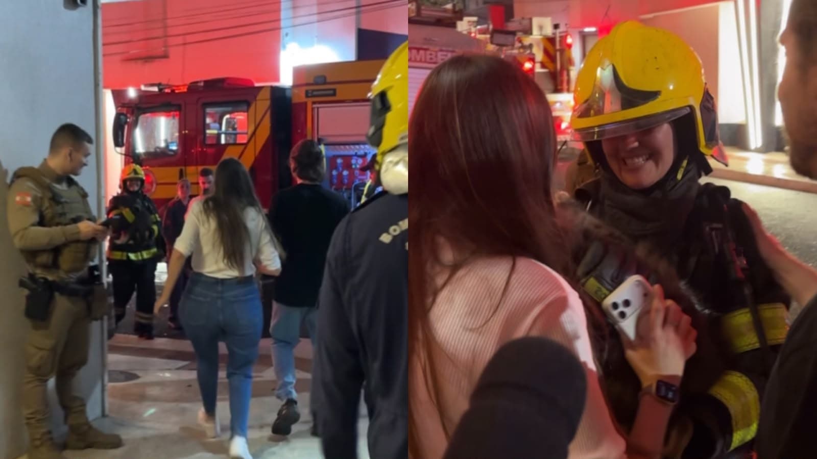 “Final feliz”: gato é resgatado vivo pelos Bombeiros em apartamento destruído por incêndio em Balneário Camboriú