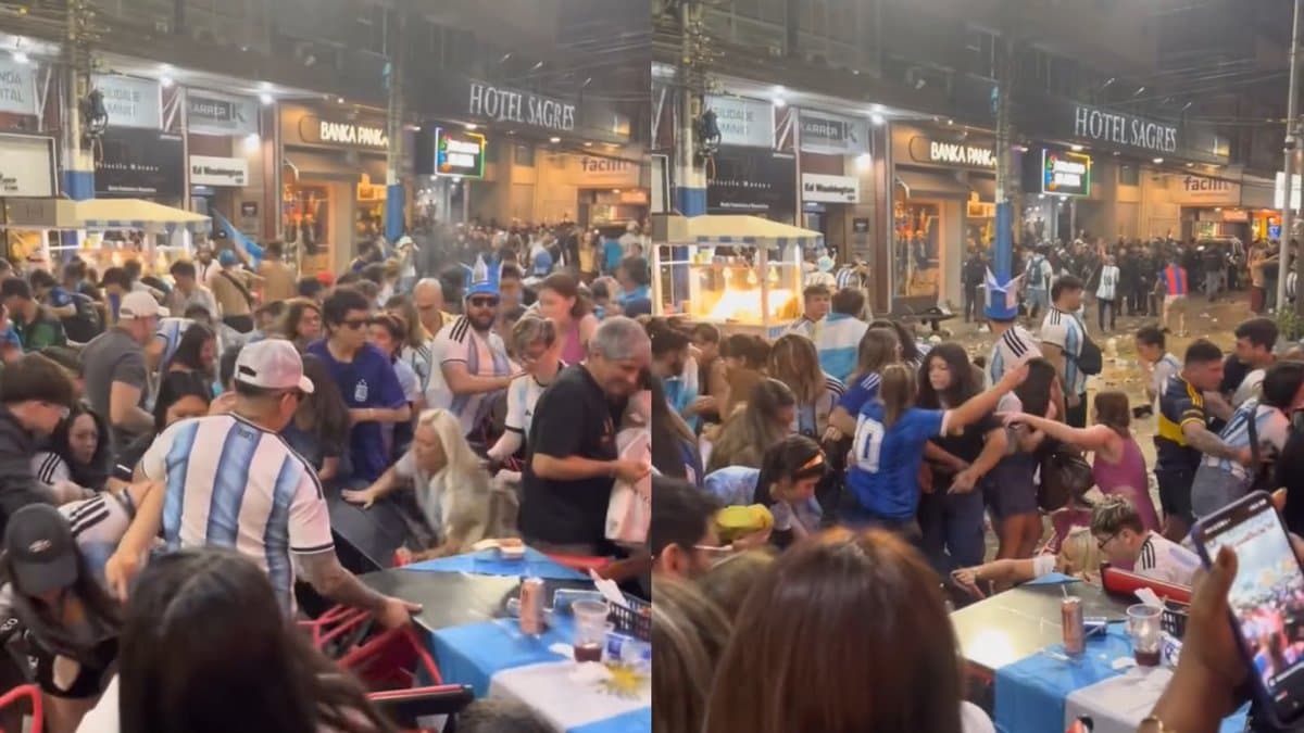 “Hermanos” veem Argentina perder a Copa e point de Balneário Camboriú vira pancadaria
