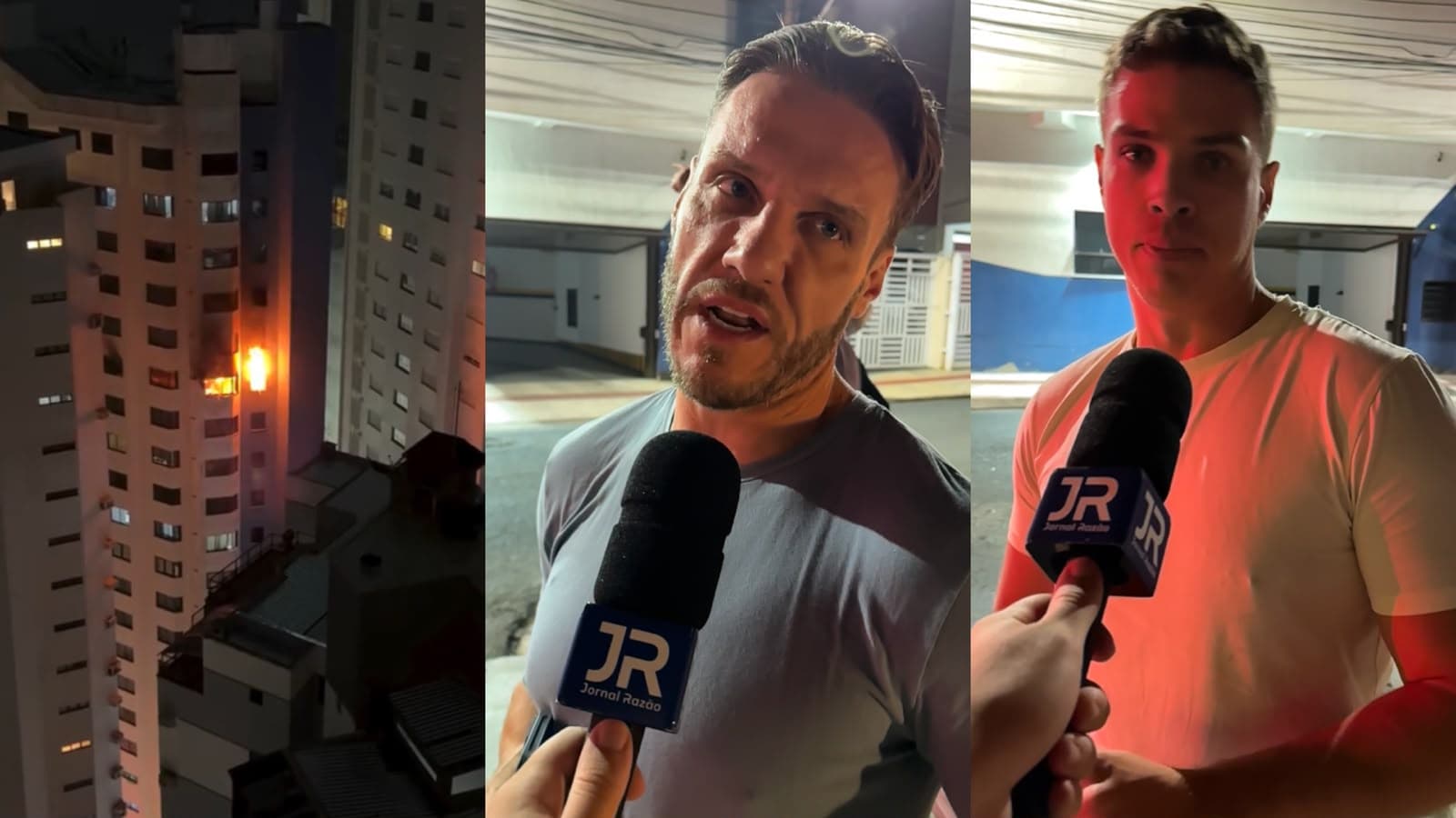 Incêndio destrói apartamento no 15º andar em Balneário Camboriú e gato que estava no imóvel não foi encontrado