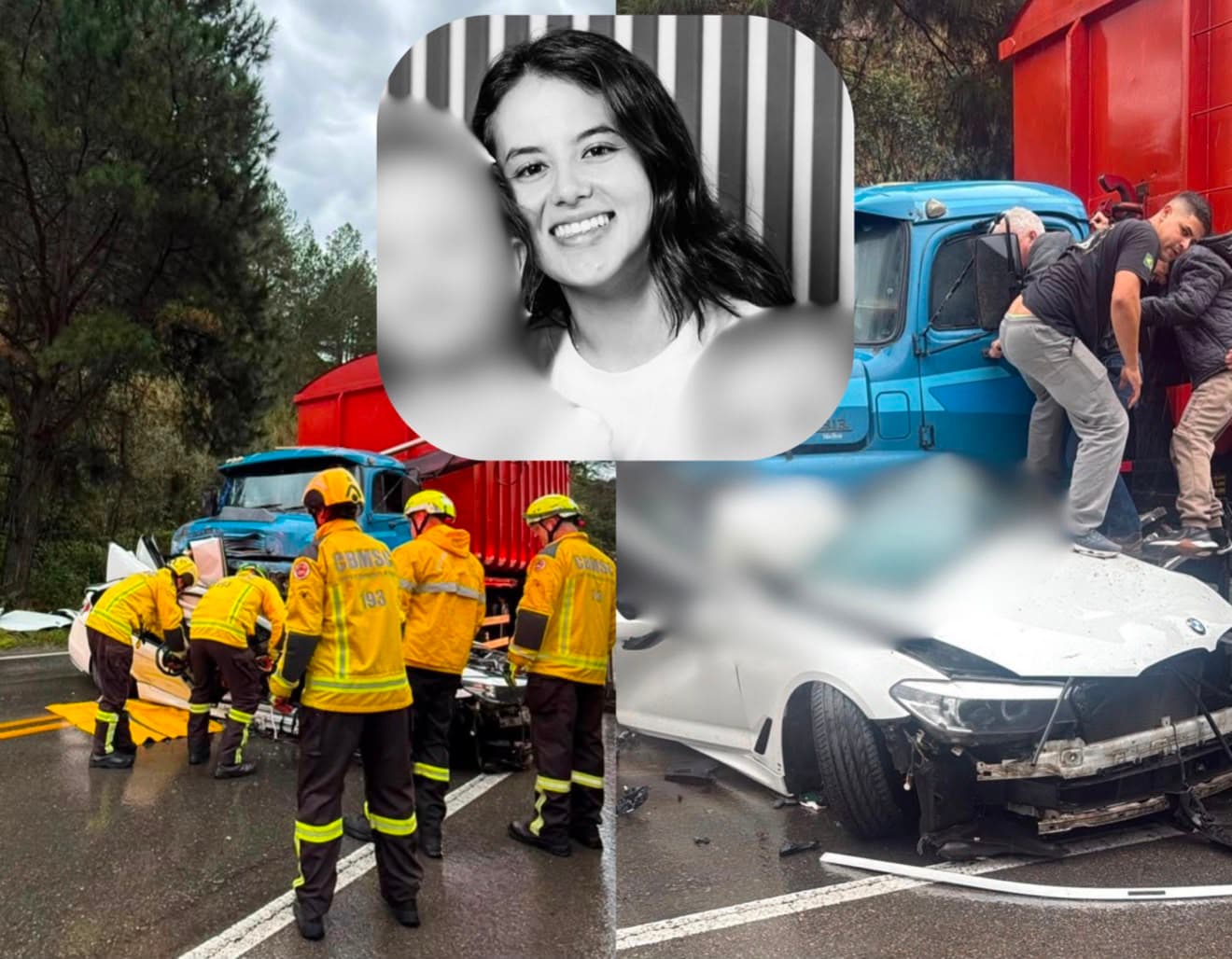 Jovem vítima fatal de acidente na SC-418 era esposa de influenciador e mãe de duas crianças pequenas