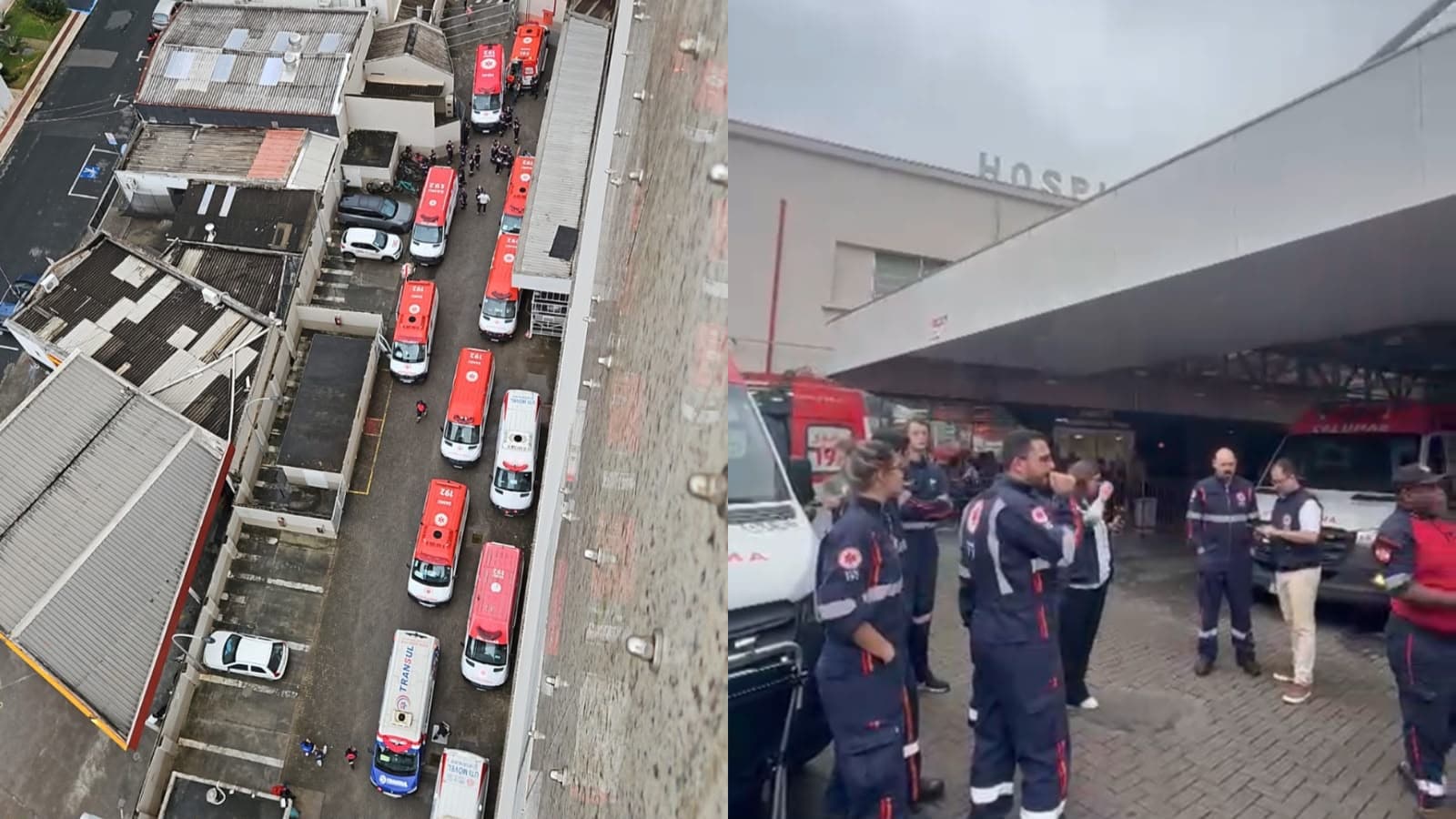 Caos no Marieta: SAMU mobiliza 11 ambulâncias e cirurgias são suspensas em Itajaí