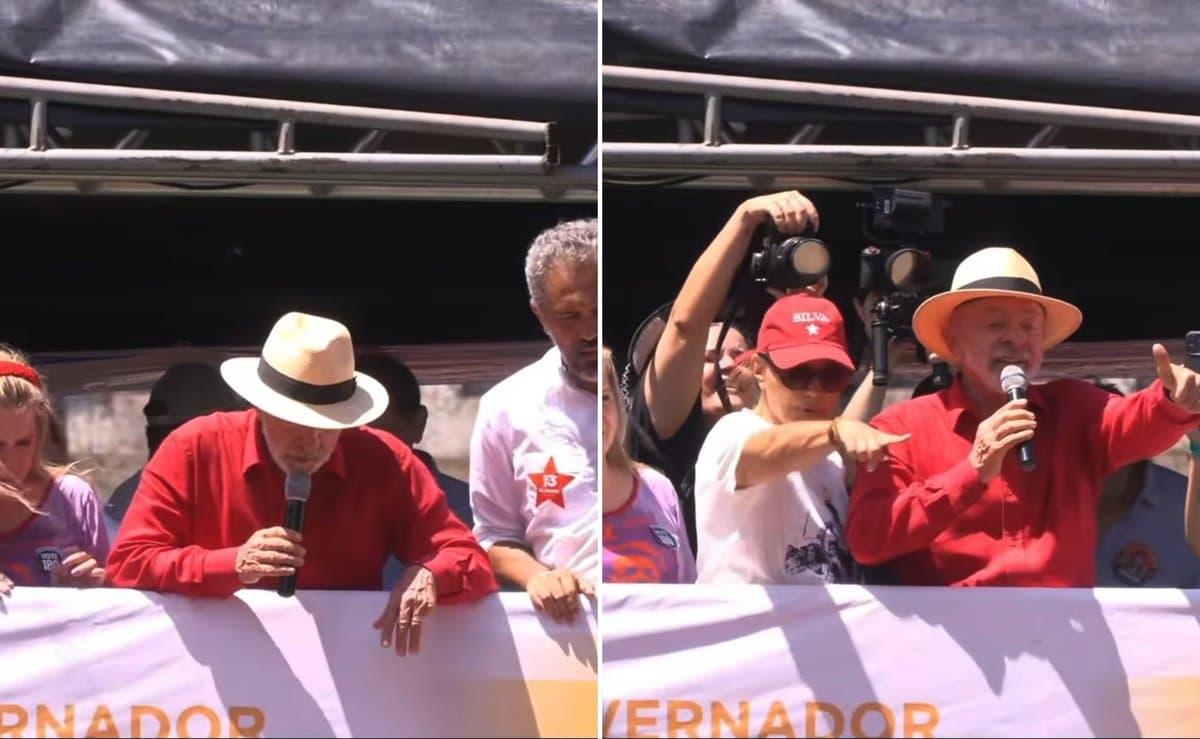 Apoiador desmaia em comício, e Lula não perdoa: "vai ficar novinho e vai tá preparado pra votar no 13"