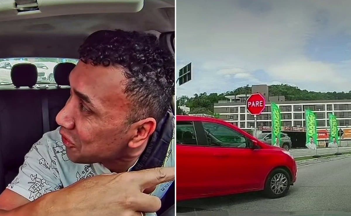 ‘Brasileiro mal-educado’: mulher surta após motorista de aplicativo parar para embarque em Florianópolis