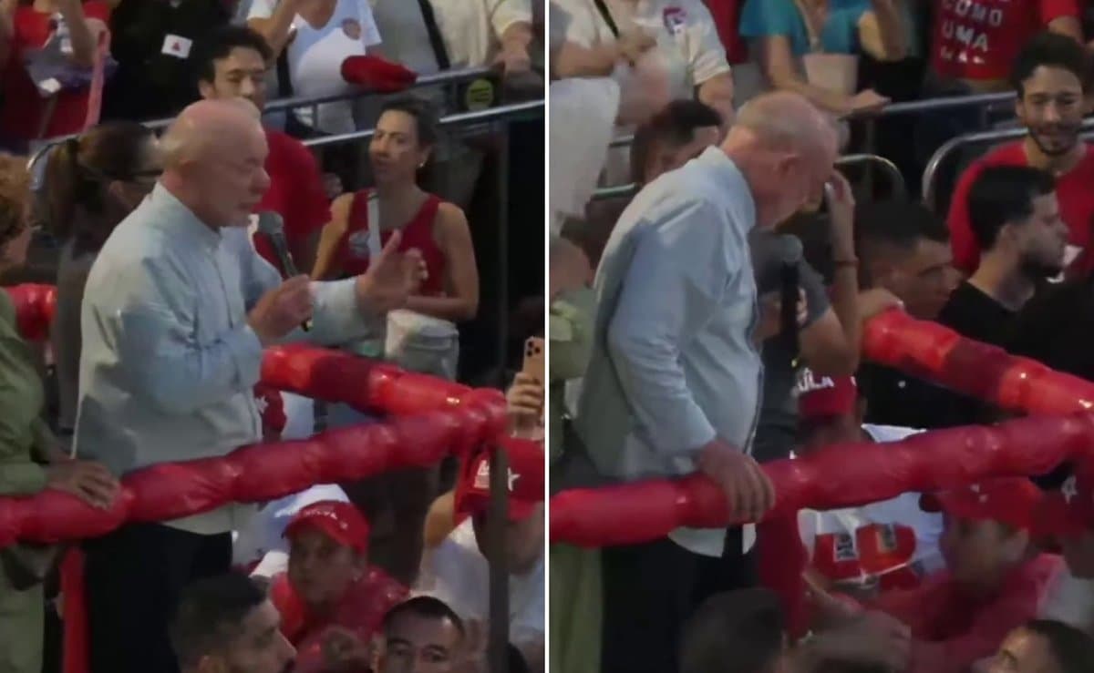 Jogam santa em Lula e ele avisa: "Dependendo do jeito que ela for jogada, ela machuca"